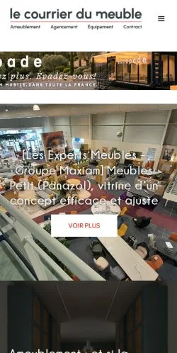 Anteprima del sito Le Courrier Du Meuble, media di Francia per articoli sponsorizzati