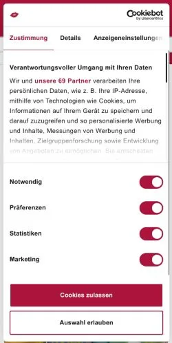 Forhåndsvisning av nettstedet Pinkmelon, medium fra Tyskland for sponsede artikler