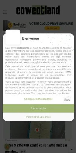 Vorschau der Website La Ferme Du Hardware, Medium aus Frankreich für gesponserte Artikel
