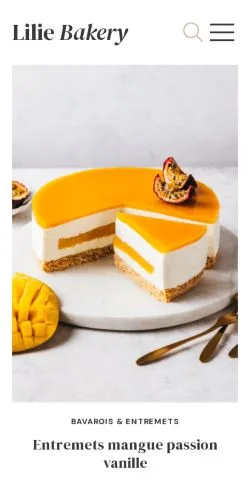 Anteprima del sito Lilie Bakery, media di Francia per articoli sponsorizzati
