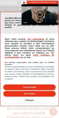 Anteprima del sito Jean-Marc Morandini, media di Francia per articoli sponsorizzati