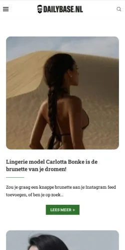 Forhåndsvisning av nettstedet Daily Base, medium fra Nederland for sponsede artikler