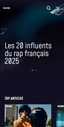 Anteprima del sito Booska-P, media di Francia per articoli sponsorizzati