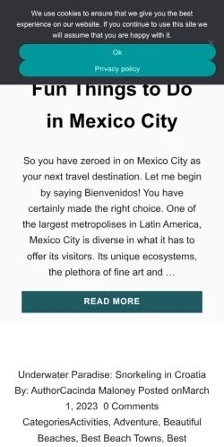 Anteprima del sito Points And Travel, media di Stati Uniti per articoli sponsorizzati