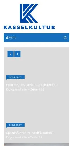 Podgląd witryny Kassel Kultur, medium z kraju Niemcy do artykułów sponsorowanych