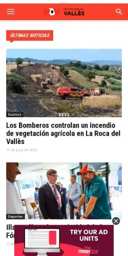 Anteprima del sito Revista del Vallès, media di Spagna per articoli sponsorizzati