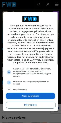 Podgląd witryny FWD Benelux, medium z kraju Holandia do artykułów sponsorowanych