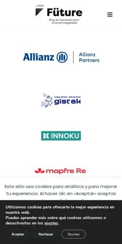 Pré-visualização do site Future Inese, meio de Espanha para artigos patrocinados