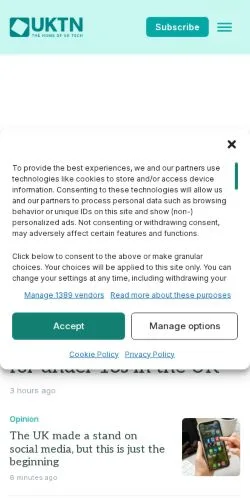 スポンサード記事向けのイギリスメディア、UKTNのサイトプレビュー