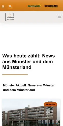Anteprima del sito Münster Aktuell, media di Germania per articoli sponsorizzati