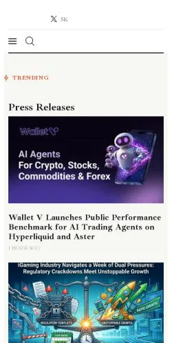 Anteprima del sito Crypto-News, media di Stati Uniti per articoli sponsorizzati