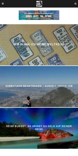 Forhåndsvisning af Happybackpacker, medie fra Tyskland til sponsorerede artikler
