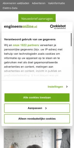 Forhåndsvisning af Engineers Online, medie fra Nederlandene til sponsorerede artikler