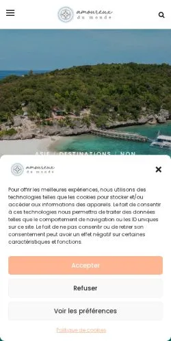 Anteprima del sito Amoureux Du Monde, media di Francia per articoli sponsorizzati