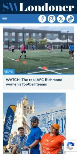 Anteprima del sito South West Londoner, media di Regno Unito per articoli sponsorizzati