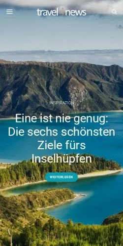 Anteprima del sito Travel4News, media di Austria per articoli sponsorizzati