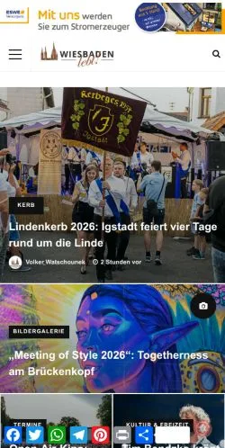 Anteprima del sito Wiesbaden Lebt, media di Germania per articoli sponsorizzati