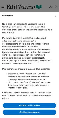 Anteprima del sito Ediltecnico, media di Italia per articoli sponsorizzati