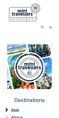 Anteprima del sito Mini Travellers, media di Regno Unito per articoli sponsorizzati