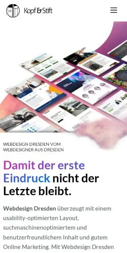 スポンサード記事向けのドイツメディア、Kopfundstiftのサイトプレビュー