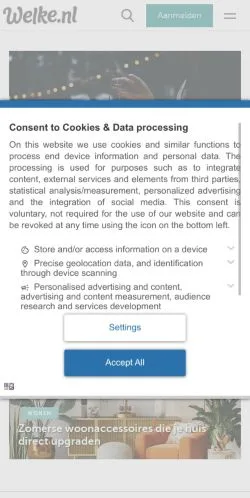 Anteprima del sito Welke, media di Paesi Bassi per articoli sponsorizzati