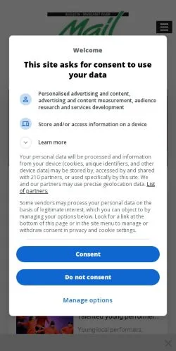 Anteprima del sito Margaret River Mail, media di Australia per articoli sponsorizzati
