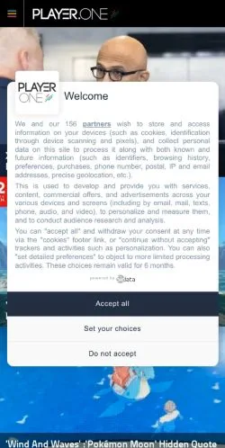 Aperçu du site Player.One, média de États-Unis pour articles sponsorisés