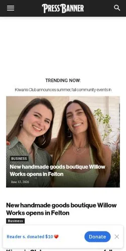 Forhåndsvisning af Press Banner, medie fra USA til sponsorerede artikler