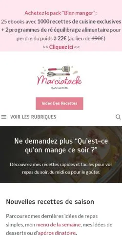 Anteprima del sito Marciatack, media di Francia per articoli sponsorizzati