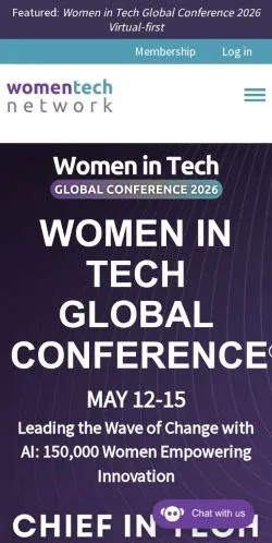 Voorbeeld van de site WomenTech Network, medium uit Verenigde Staten voor gesponsorde artikelen