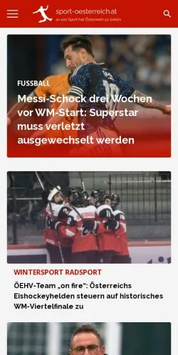 스폰서 기사용 오스트리아 매체 Sport Österreich 사이트 미리보기