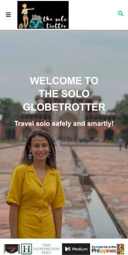Podgląd witryny The Solo Globetrotter, medium z kraju Stany Zjednoczone do artykułów sponsorowanych