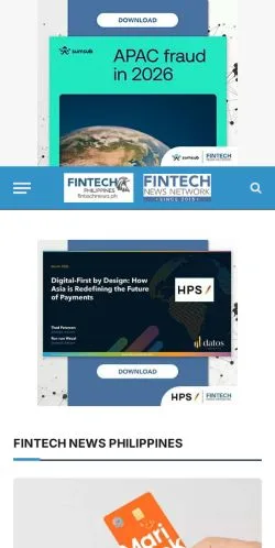 Anteprima del sito Fintech News Philippines, media di Stati Uniti per articoli sponsorizzati