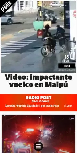 Voorbeeld van de site Mendoza Post, medium uit Spanje voor gesponsorde artikelen
