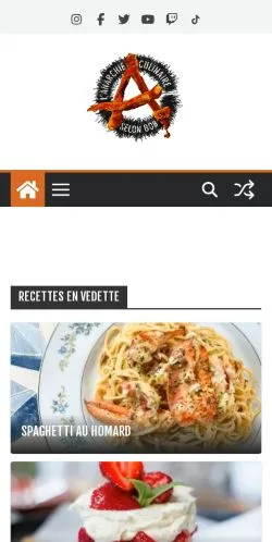 Forhåndsvisning av nettstedet Bob Le Chef, medium fra Canada for sponsede artikler