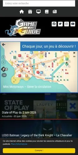 Vorschau der Website Game-Guide, Medium aus Frankreich für gesponserte Artikel