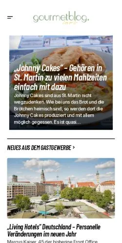 Podgląd witryny Gourmet-Blog, medium z kraju Niemcy do artykułów sponsorowanych