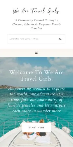 Anteprima del sito We Are Travel Girls, media di Stati Uniti per articoli sponsorizzati