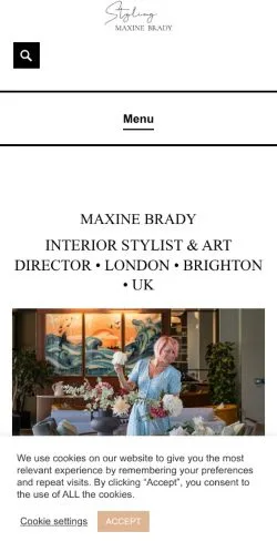 Forhåndsvisning af Maxine Brady Interior Stylist, medie fra USA til sponsorerede artikler