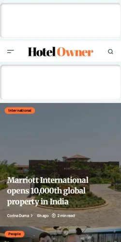 Anteprima del sito Hotel Owner, media di Regno Unito per articoli sponsorizzati