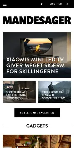 Forhåndsvisning af Mandesager, medie fra Danmark til sponsorerede artikler