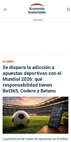 スポンサード記事向けのスペインメディア、Economía Sustentableのサイトプレビュー