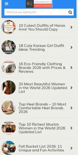 スポンサード記事向けのアメリカ合衆国メディア、Branded Girlsのサイトプレビュー