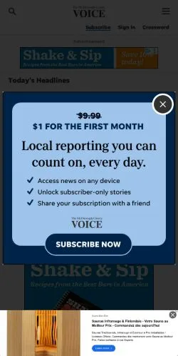 Anteprima del sito McDonough County Voice, media di Stati Uniti per articoli sponsorizzati
