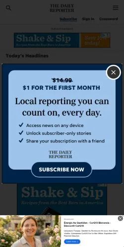 Anteprima del sito Coldwater Daily Reporter, media di Stati Uniti per articoli sponsorizzati