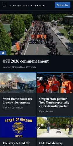 Podgląd witryny Corvallis Gazette-Times, medium z kraju Stany Zjednoczone do artykułów sponsorowanych