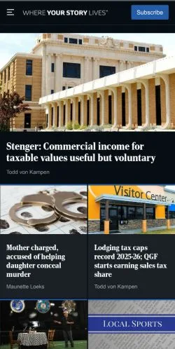 Vorschau der Website North Platte Telegraph, Medium aus Vereinigte Staaten für gesponserte Artikel