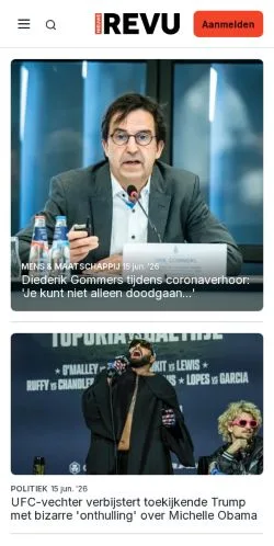 Voorbeeld van de site Nieuwe Revu, medium uit Nederland voor gesponsorde artikelen