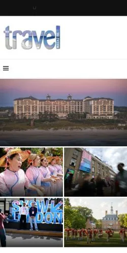 Anteprima del sito The Travel Magazine, media di Regno Unito per articoli sponsorizzati