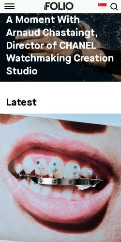 Anteprima del sito Men's Folio, media di Stati Uniti per articoli sponsorizzati